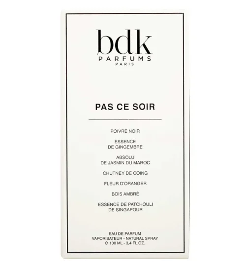 BDK Pas Ce Soir Eau De Parfum