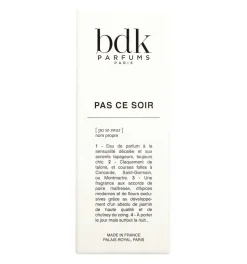 BDK Pas Ce Soir Eau De Parfum