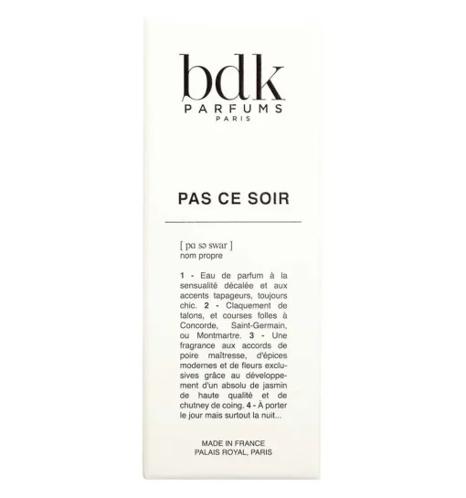 BDK Pas Ce Soir Eau De Parfum
